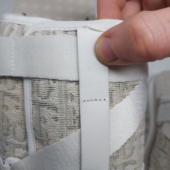 Dior Oblique White Alpha Sandal WOMENS Slide - Picture 10 of 10